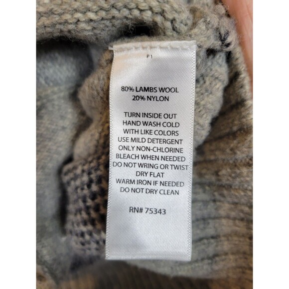 Telluride Clothing Co. Lambswool Blend Cardigan Sweater Mens Medium Fair Isle - Picture 8 of 8